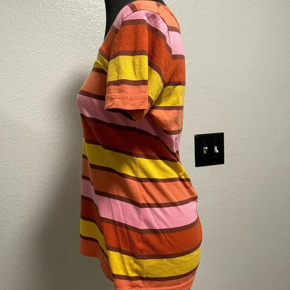 Mossimo Supply Co. Women's Color Block Short Sleeve Casual Tee MEDIUM - Picture 4 of 5